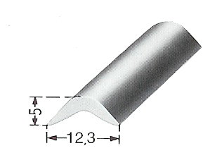 Inlegbies kleur grijs zilver metallic weersbestend
